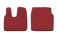 Кожени стелки Elegance-L,LX кабина-MAN TGS (01.2013-)-ЧЕРВЕНО