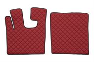 Кожени стелки-DAF XF105 (01.2006-12.2013)-ЧЕРВЕН