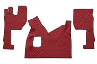 Кожени стелки Elegance-РЪЧНИ-VOLVO FH (2013-)-ЧЕРВЕН