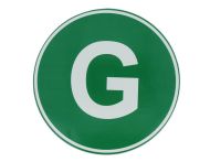 Обознзчителна стикер Ф22см